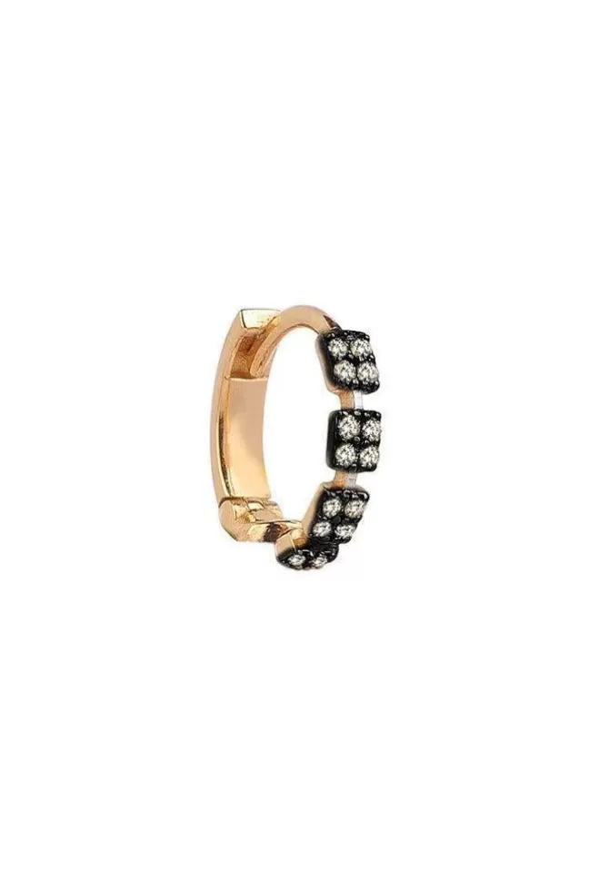 Kismet By Milka Boucle D'Oreille Isabella Diamants Champagne Hot