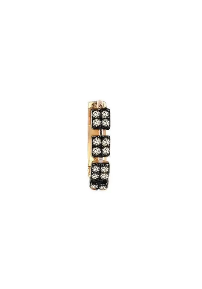 Kismet By Milka Boucle D'Oreille Isabella Diamants Champagne Hot