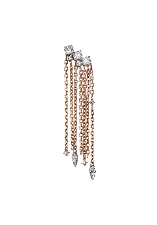 Kismet By Milka Boucle D'Oreille Night Air Drop Or Rose Clearance