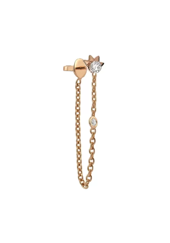 Kismet By Milka Boucle D'Oreille Oh Miles Drop Diamants Blancs Outlet