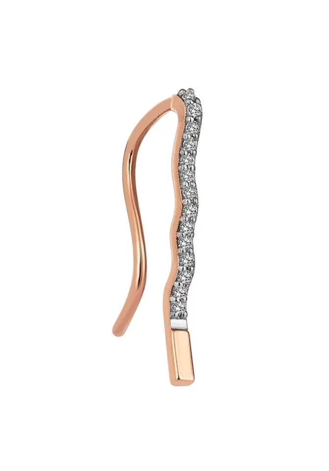 Kismet By Milka Boucle D'Oreille Ondulation Drop Hot
