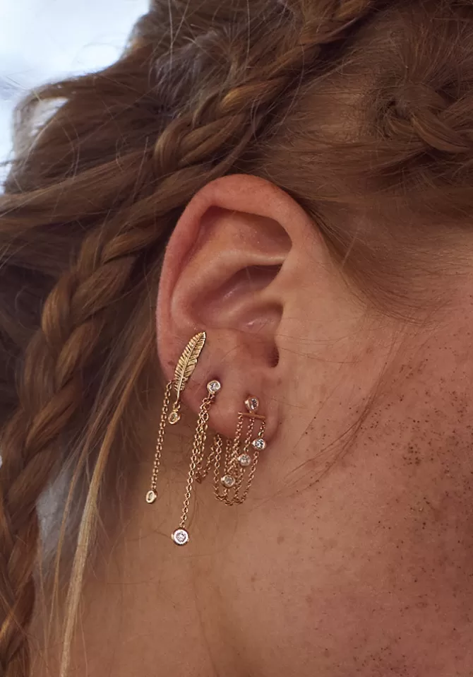 Kismet By Milka Boucle D'Oreille Solitaire Duo Best Sale