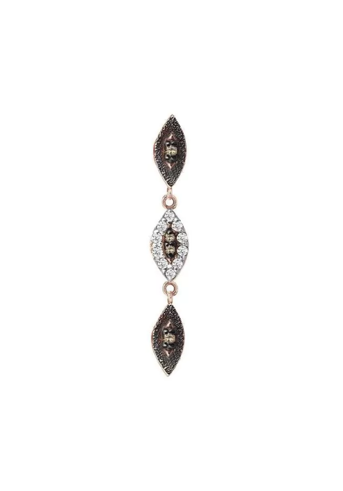 Kismet By Milka Boucle D'Oreille 10th Eye Haven Triple Dangling Hot