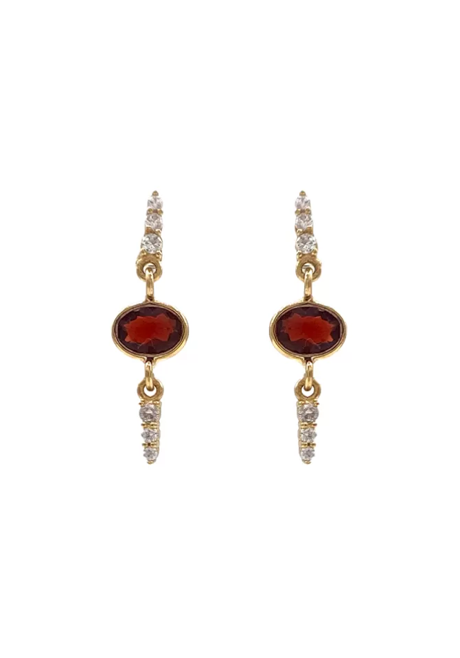 Hanka Ïn Boucle d'Oreilles Berry Grenat Cheap