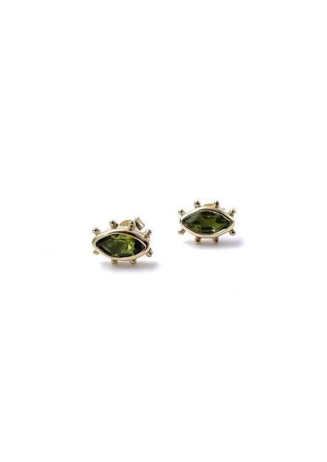 Room Service Boucles D'Oreille Puce Blessing Grand Modèle Vert Shop