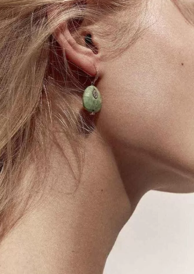 Pascale Monvoisin Boucles D'Oreilles Arles Turquoise Online
