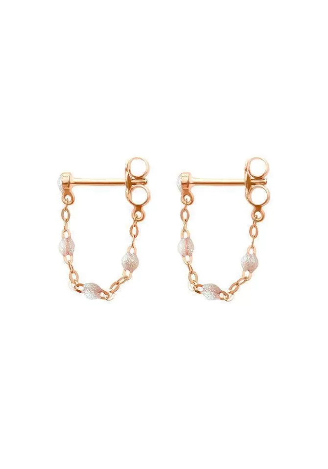 Gigi Clozeau Boucles D'oreilles Classique Gigi Or Rose Et Résines Opale Store