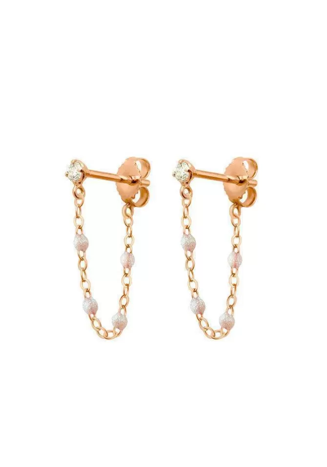 Gigi Clozeau Boucles D'Oreilles Gigi Suprême Diamant Or Rose Et Résines Opale Hot