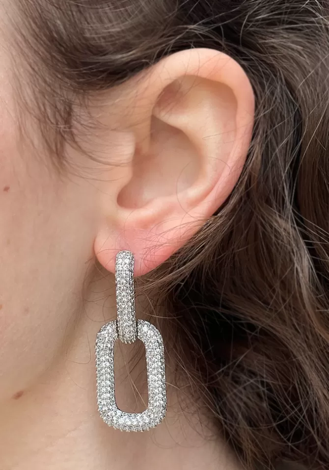 Maison Baika Boucles D'Oreilles Hailey Argentées New