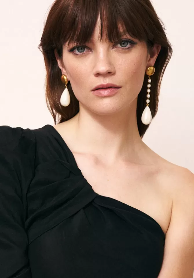 Vanessa Baroni Boucles D'Oreilles Irregular Pearl Flash Sale