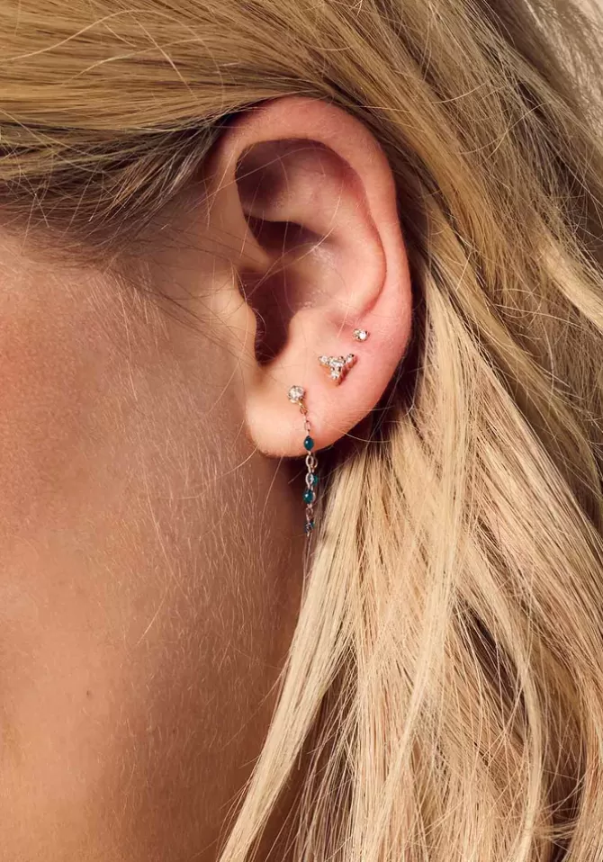Gigi Clozeau Boucles D'Oreilles Kosmos Or Rose Flash Sale