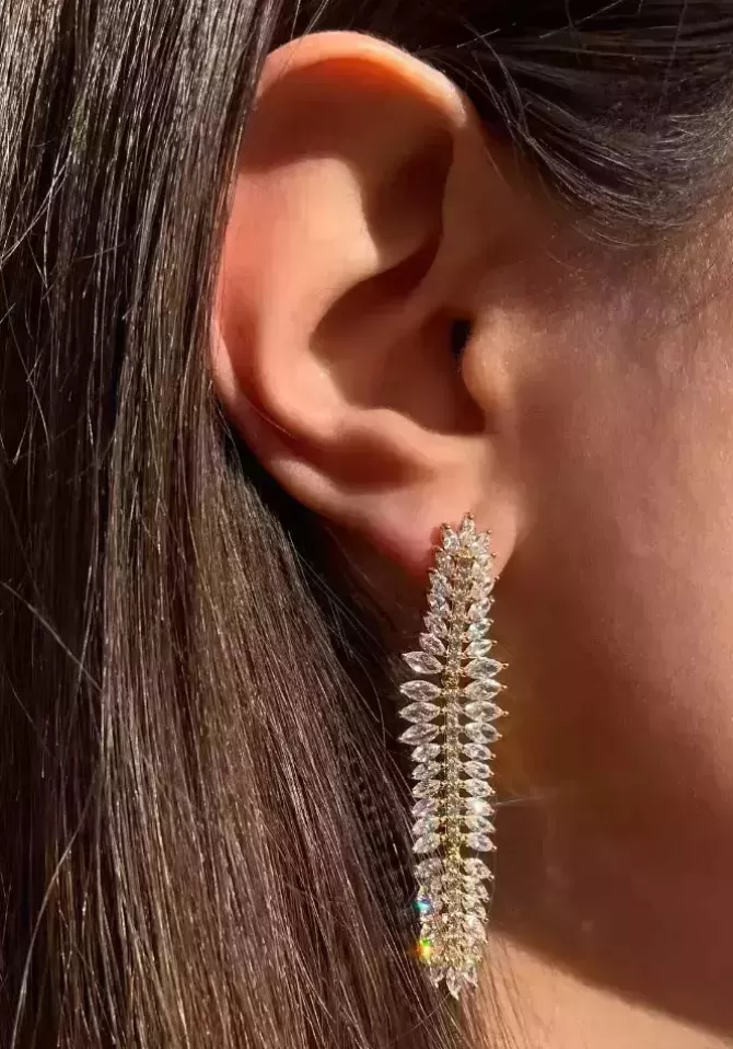 Maison Baika Boucles D'Oreilles Lukas Dorées New
