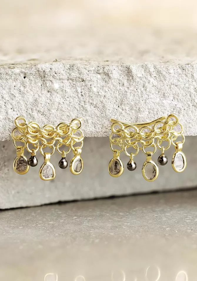 Marie-Laure Chamorel Boucles D'oreilles N°660 Diamant Polki New