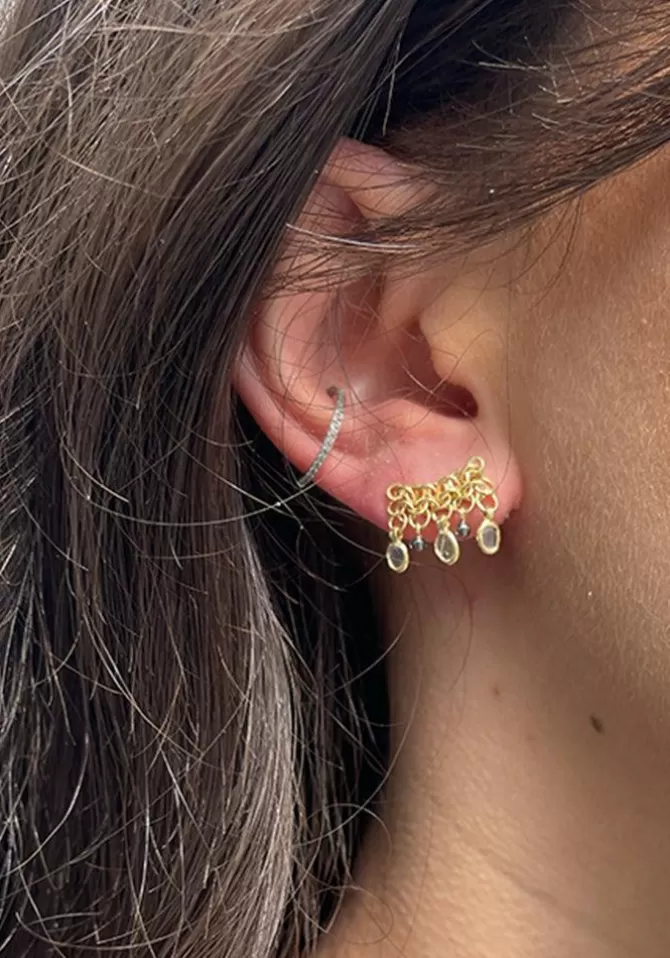 Marie-Laure Chamorel Boucles D'oreilles N°660 Diamant Polki New