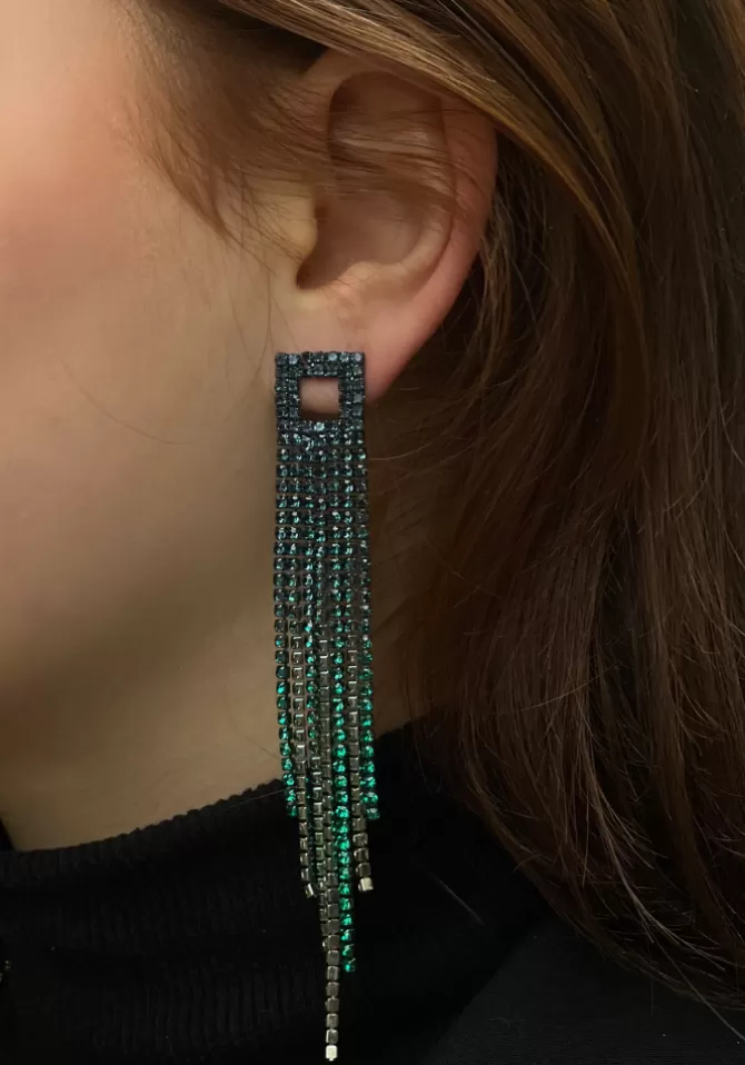 Maison Baika Boucles D'Oreilles Nova Vertes & Bleues Hot