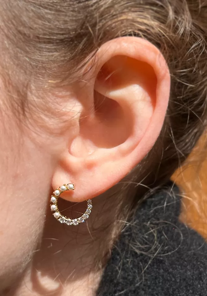 Maison Baika Boucles D'Oreilles Perel Cheap
