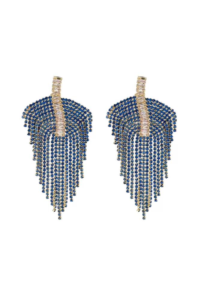 Maison Baika Boucles D'Oreilles Phoebe Bleu Pastel New