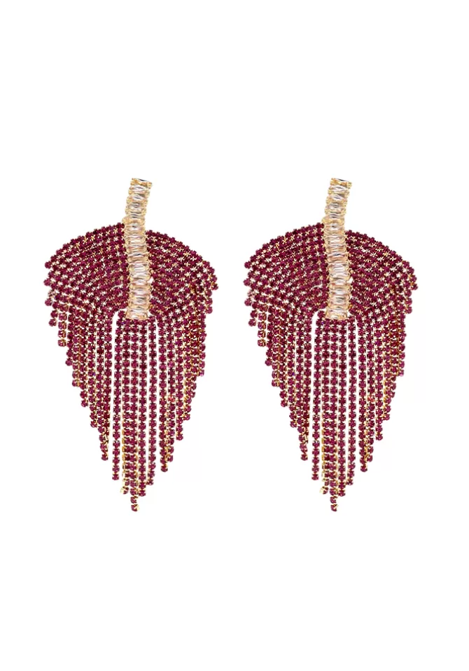 Maison Baika Boucles D'Oreilles Phoebe Fushia Hot
