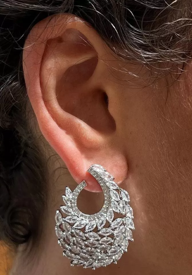Maison Baika Boucles D'Oreilles Roni Argentée Cheap