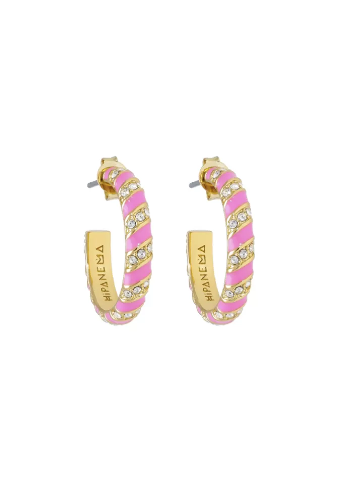Hipanema Boucles D'Oreilles Solarium Rose New