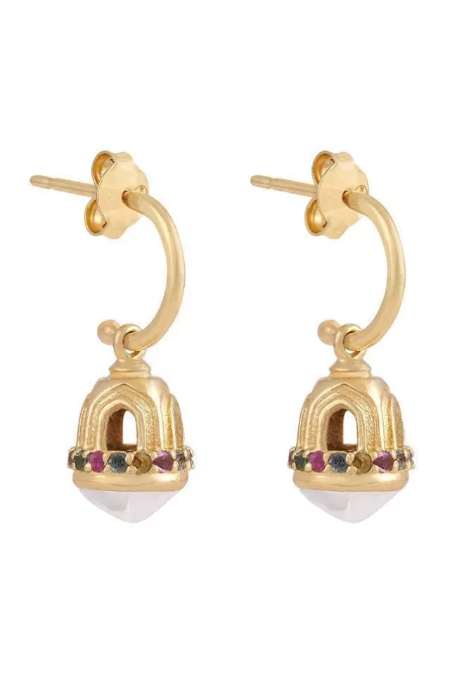 Dorothée Sausset Boucles D'Oreilles Temple 3 Multi Tourmalines Best