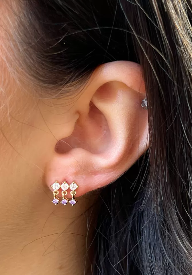 Maison Baika Boucles D'Oreilles Victoire Violettes Store