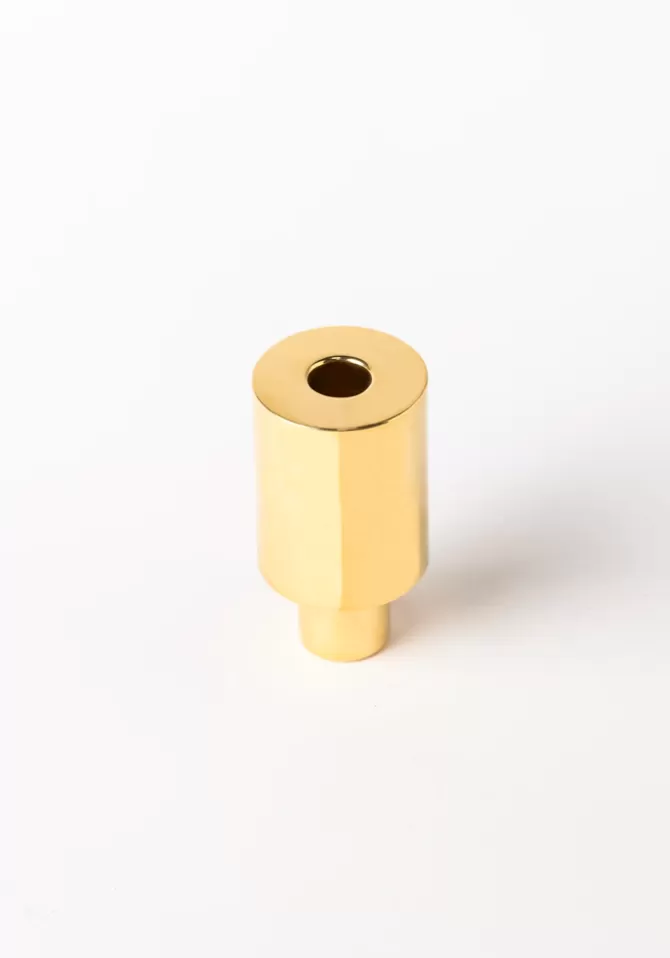 That Skinny Bitch Bougeoir Tube Laiton Doré New