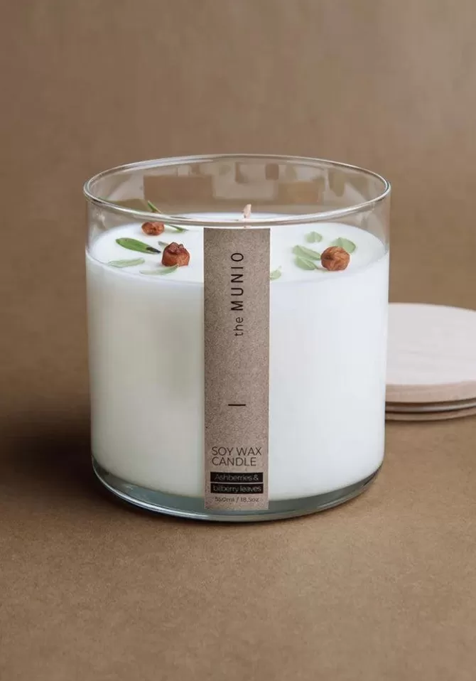The Munio Bougie 2 Mèches Ashberries & Bilberry Leaves Sale