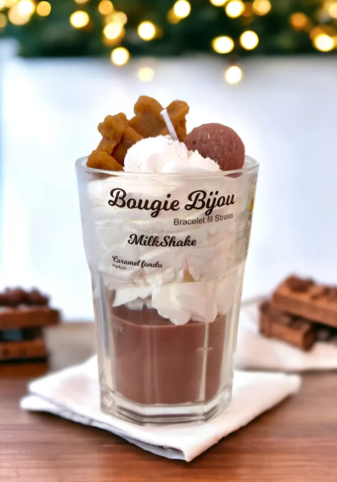 Blush Sélection Décoration Bougie Bijou Milkshake Caramel Fondu Best Sale