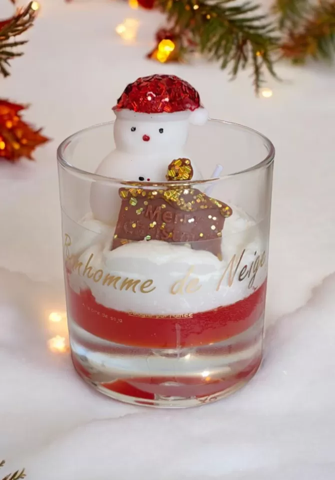 Blush Sélection Décoration Bougie Bonhomme De Neige Grand Modèle Online