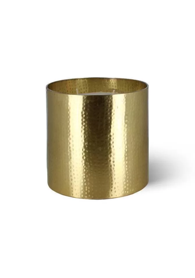 Côté Bougie Bougie Dinanderie Martelée Dorée Grand Modèle Shop