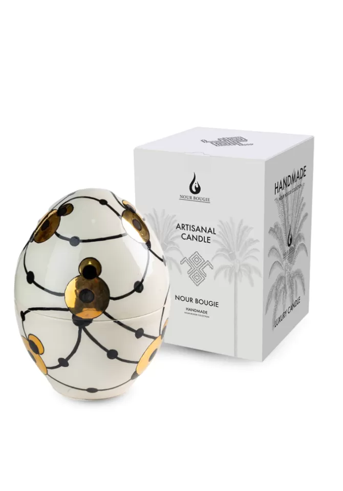 Blush Sélection Décoration Bougie Iris Oeuf Grand Modèle Fleur D'Oranger Flash Sale
