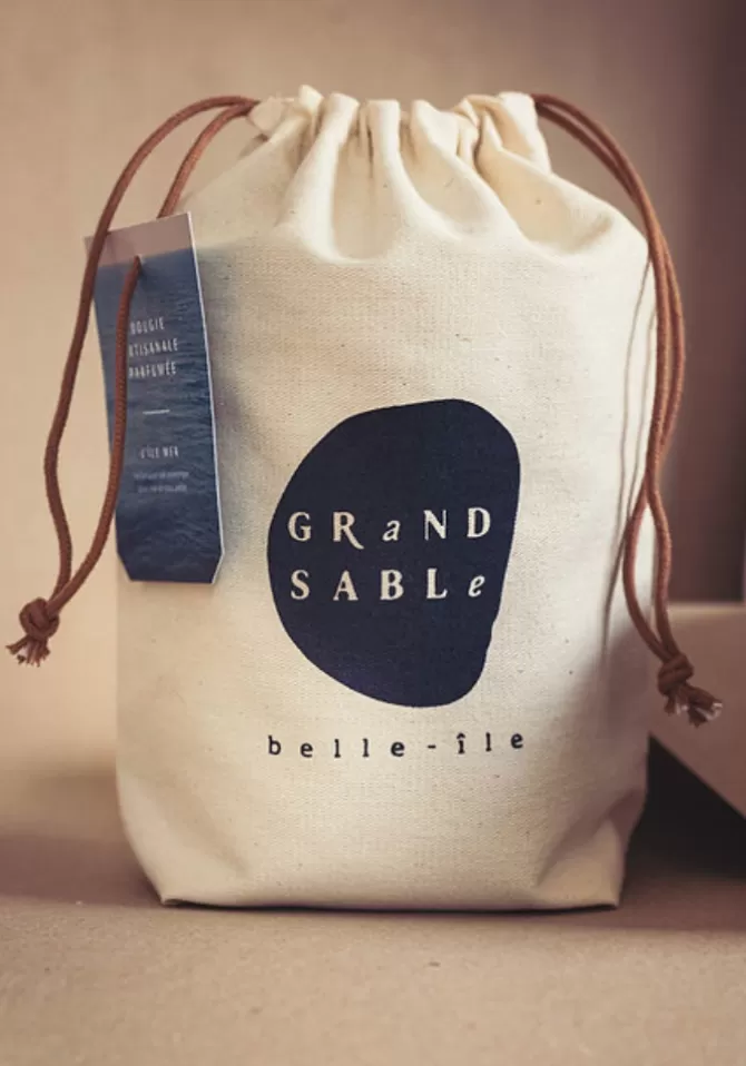 Grand Sable Bougie Parfumée Géante Île Mer Fashion