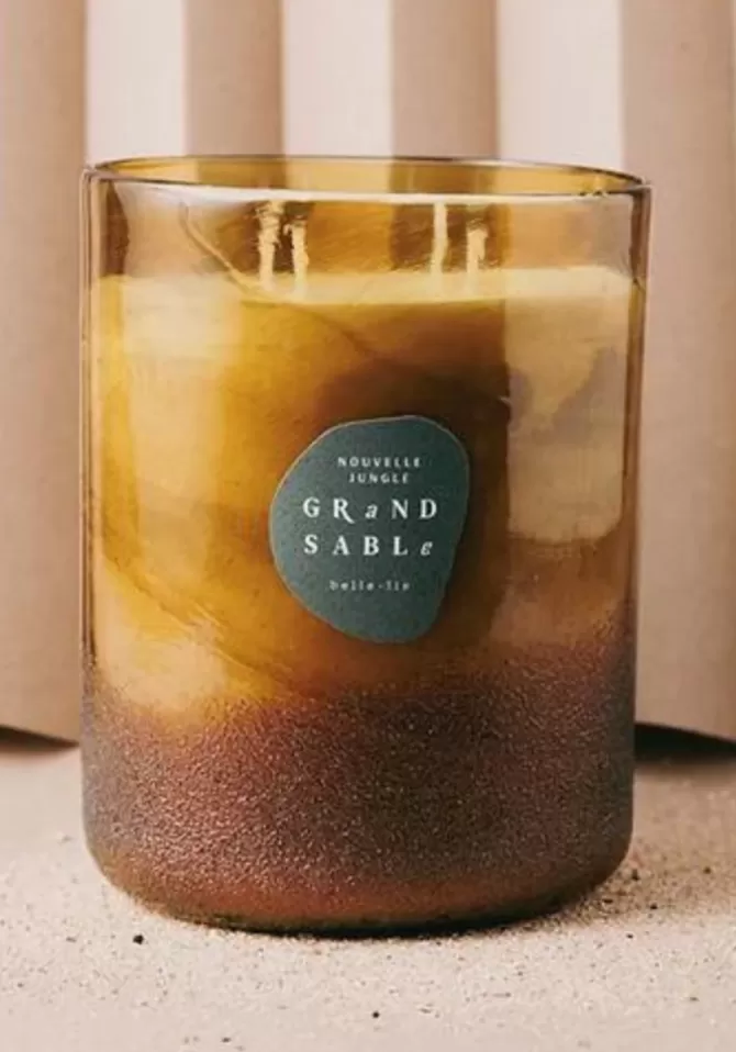 Grand Sable Bougie Parfumée Géante Nouvelle Jungle Flash Sale