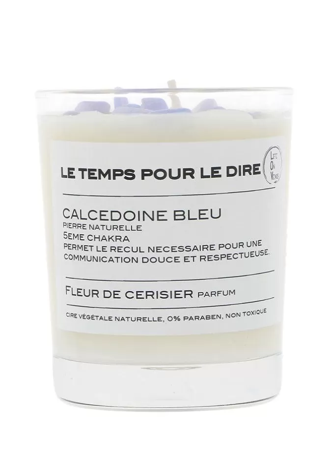 Life On Venus Bougie Parfumée "Le Temps Pour Le Dire" Calcédoine Bleue New