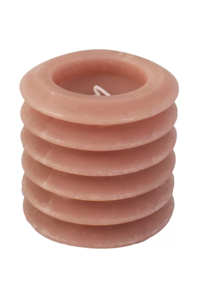 Blush Sélection Décoration Bougie « Pillar Layered Circles » Noir Store