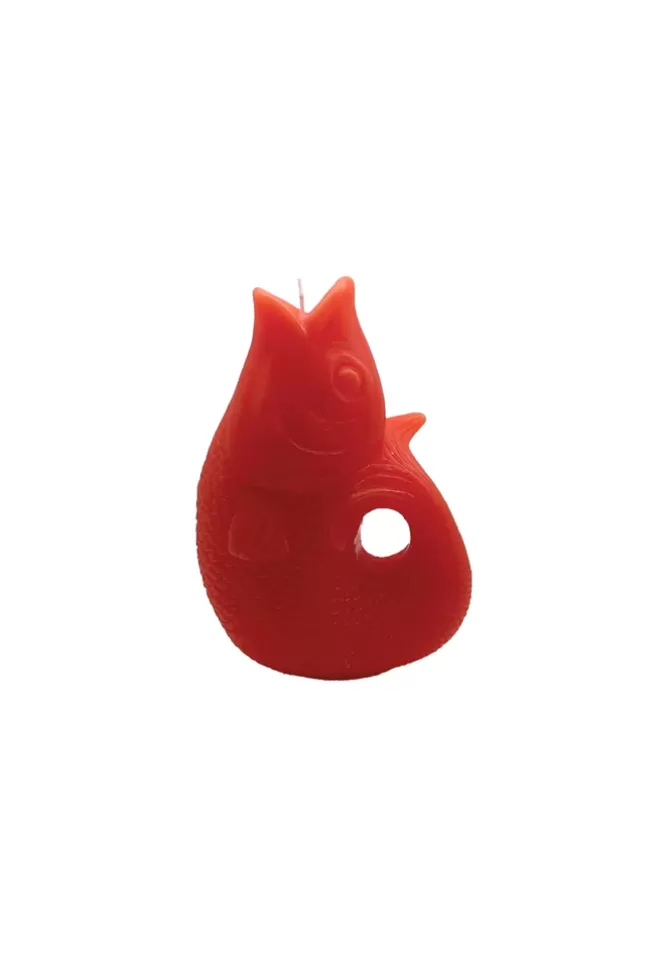 Blush Sélection Décoration Bougie Poisson Petit Modèle Orange Discount