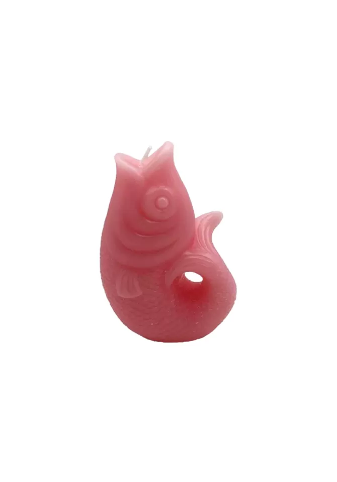 Blush Sélection Décoration Bougie Poisson Petit Modèle Rose Clair Clearance