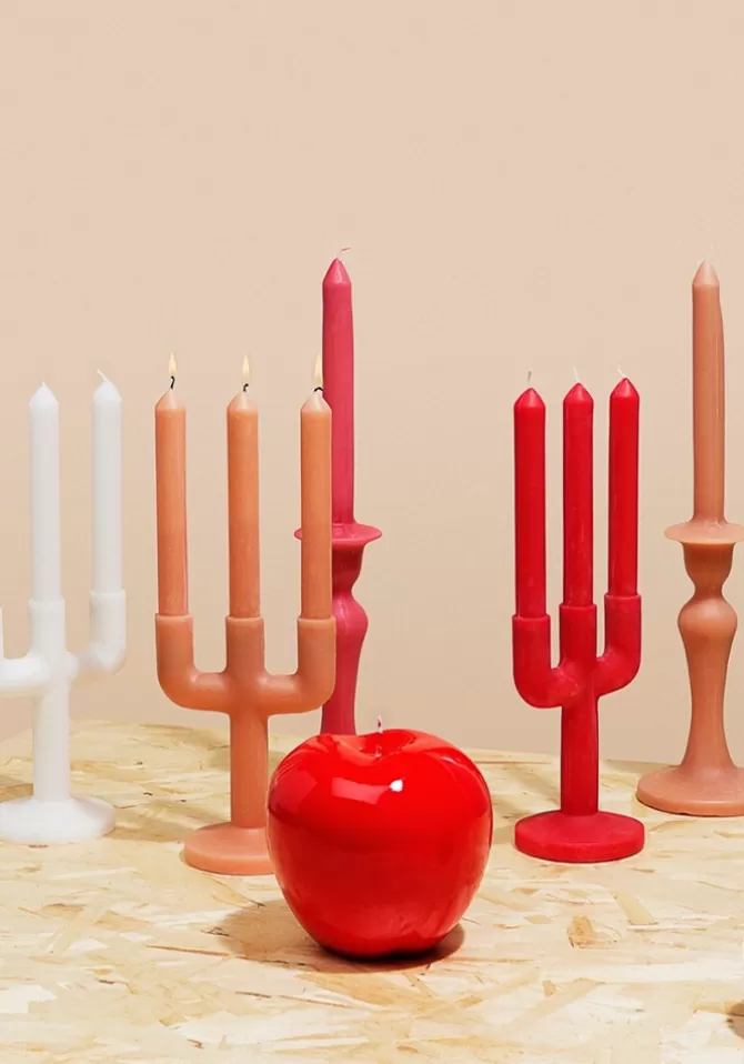 Bitossi Ceramiche Bougie Pomme Rouge Sale