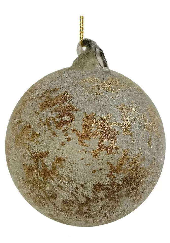 Blush Sélection Décoration Boule De Noël Poudrée Avec Dorures Discount