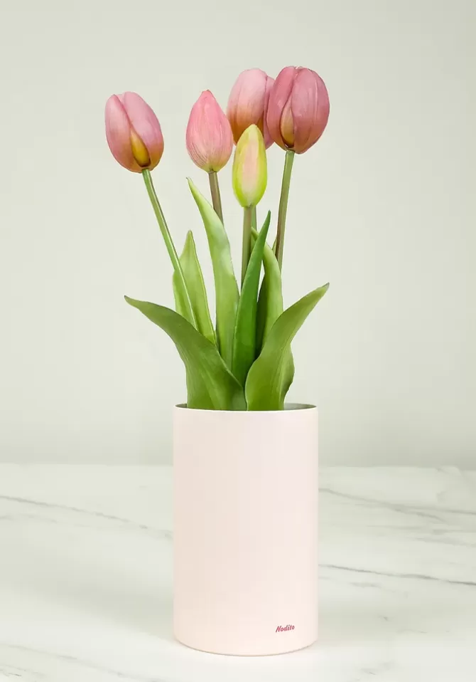 Blush Sélection Décoration Bouquet De Fausses Tulipes Parfumés Violet Clair Store