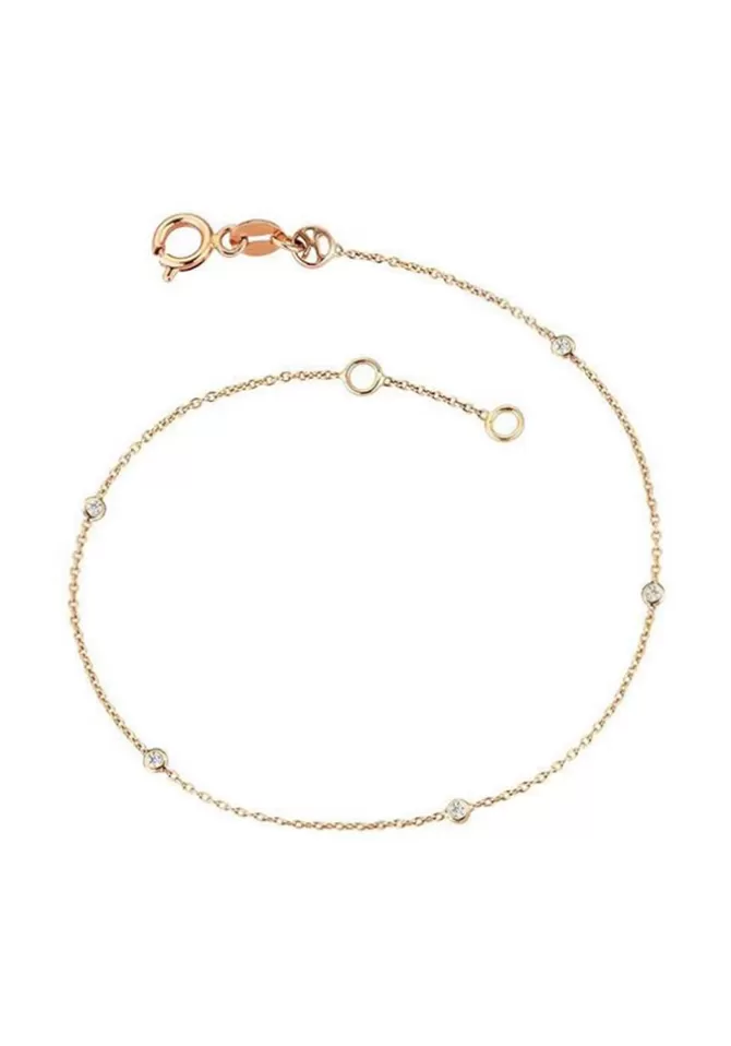 Kismet By Milka Bracelet 5 Solitaires Diamants Blancs Flash Sale