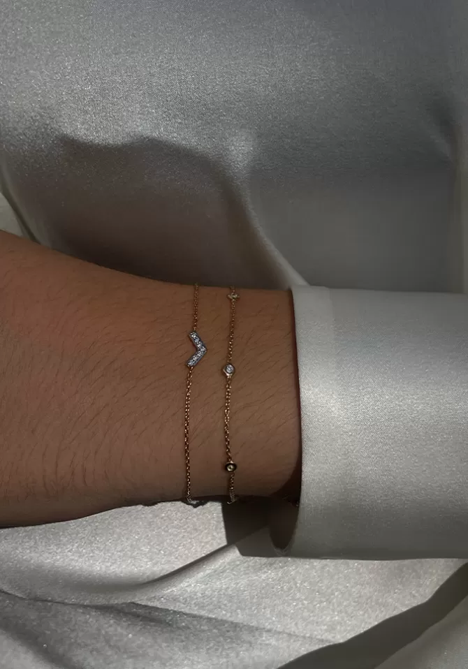 Kismet By Milka Bracelet 5 Solitaires Diamants Blancs Flash Sale