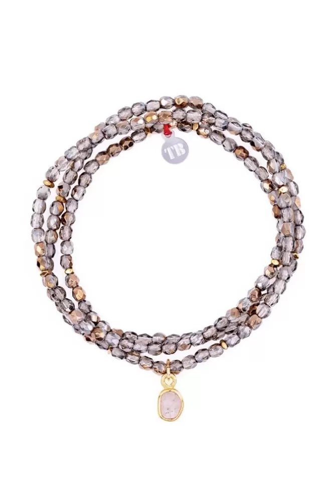 Têtes Blondes Bracelet 3 Tours Avril Diamant Herkimer Shop