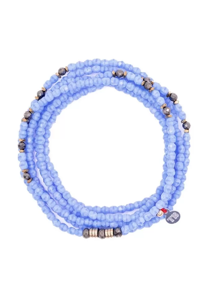 Têtes Blondes Bracelet 6 Tours Gabrielle Violet Marbré Sale