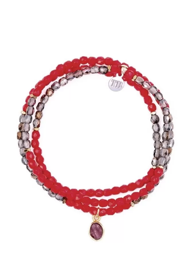 Têtes Blondes Bracelet 3 Tours Juillet Rubis Online