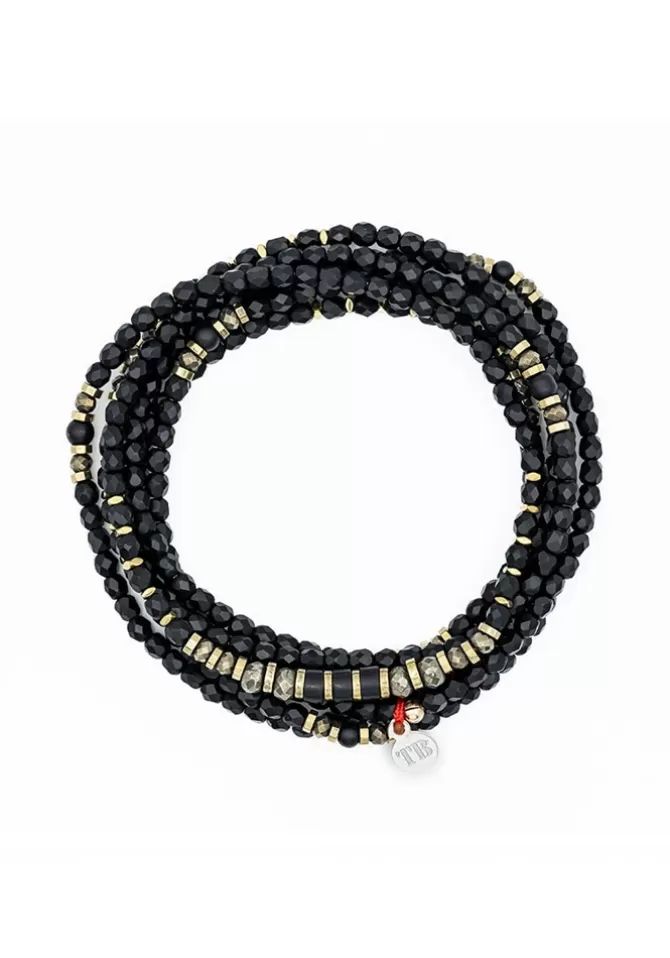 Têtes Blondes Bracelet 6 Tours Ou Collier Black Panther Best