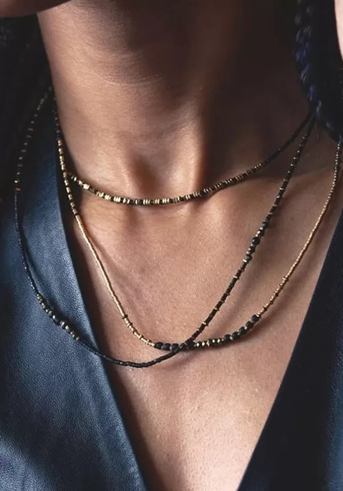 Têtes Blondes Bracelet 3 Tours Ou Collier Black Panther Slim Store