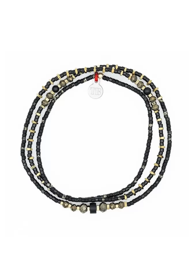 Têtes Blondes Bracelet 3 Tours Ou Collier Black Panther Slim Store