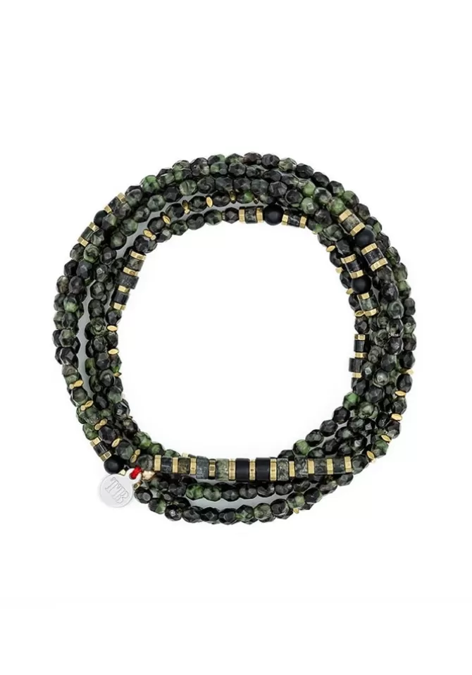 Têtes Blondes Bracelet 6 Tours Ou Collier Crocodile Discount